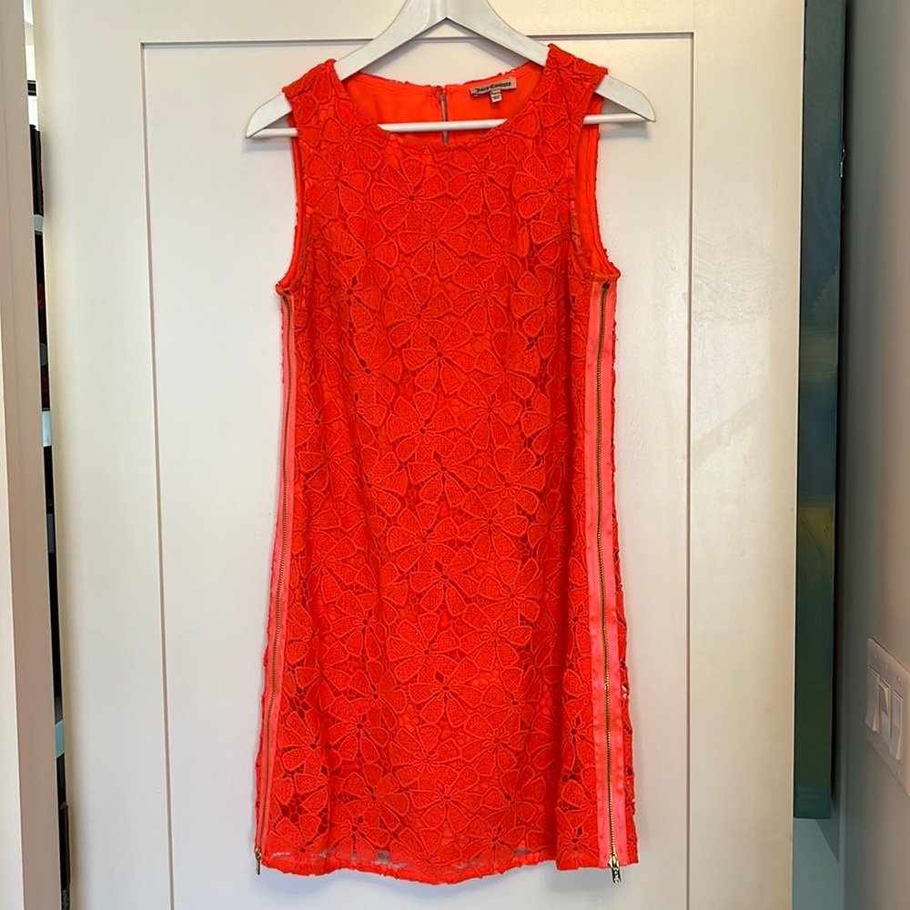 Juicy Couture Orange Crochet Detail Dress 6